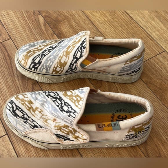 ✨🆕RARE!BN!L.A.M.B X Royal Elastics Canvas Slip On Canvas OX Chain Sneakers 6.5! - Picture 7 of 7